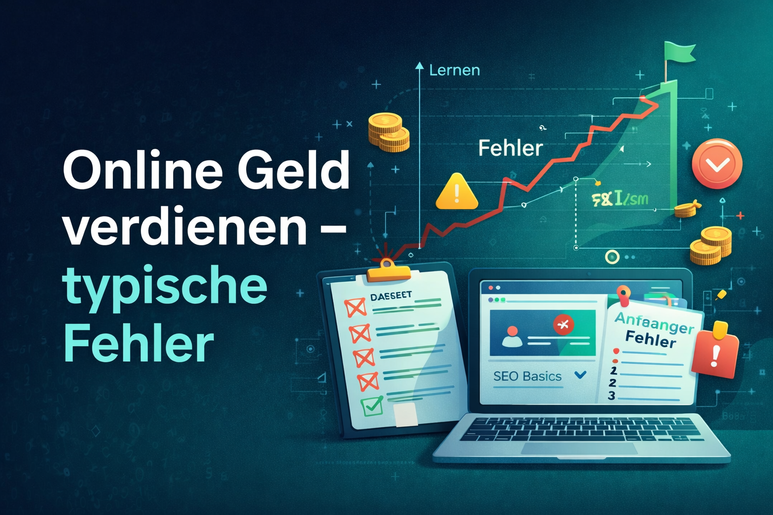 Online Geld verdienen – 7 Fehler, die fast alle Anfänger machen